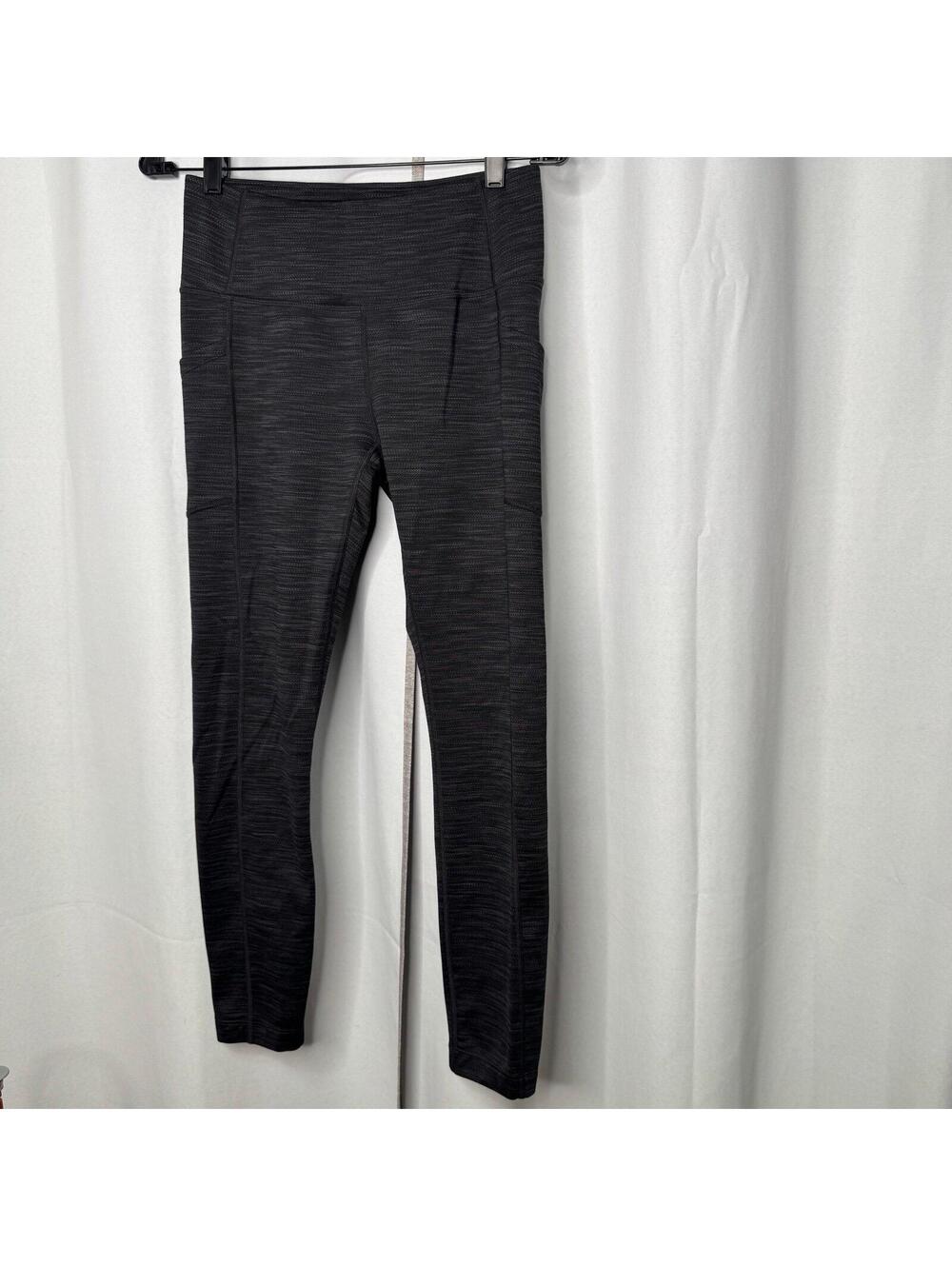 Mondetta Gray Stretch Side Pocket Yoga Athletic Running Womens Leggings Size Sm